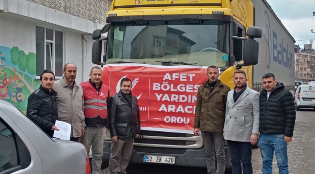 YENİDEN REFAH'IN YARDIM TIRI YOLA ÇIKTI