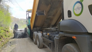 ÜNYE'DE İKİ MAHALLENİN YOLU KUMRU YOLUNA BAĞLANIYOR