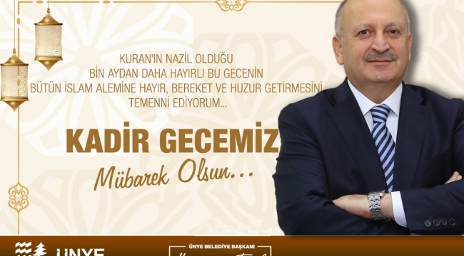 BAŞKAN TAVLI; "BU GECE İLAHİ FEYZ VE BEREKET GECESİDİR"