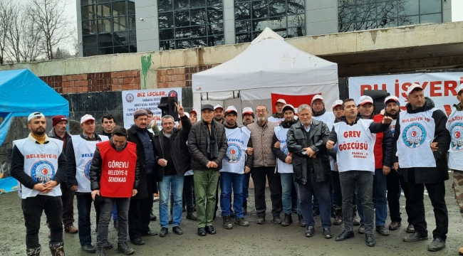 BELEDİYE İŞÇİLERİ 3 AY SONUNDA KAZANDILAR