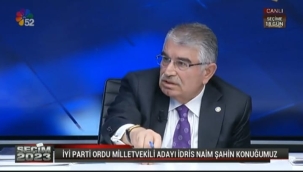 İDRİS NAİM ŞAHİN: "GÖREVDEN ALINMAM PAZARLIK KONUSU YAPILMIŞTI"