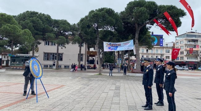 'POLİS HAFTASI' ETKİNLİKLERİ ÇELENK SUNUMU İLE BAŞLADI