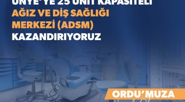 BAKAN ÖZER'DEN ÜNYE'YE ADSM MÜJDESİ!
