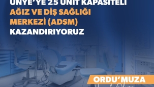 BAKAN ÖZER'DEN ÜNYE'YE ADSM MÜJDESİ!
