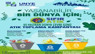 ÜNYE BELEDİYESİ'NDEN ÇEVRE GÜNÜNDE ANLAMLI KAMPANYA