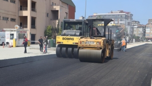 ÜNYE'DE SICAK ASFALT ÇALIŞMALARI SÜRÜYOR