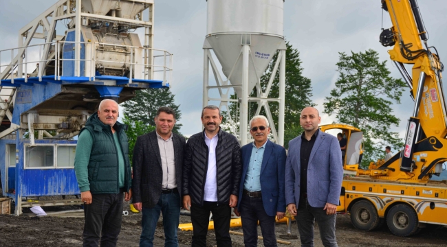 AKKUŞ BELEDİYESİ UZUN ÖMÜRLÜ YOLLAR İÇİN BETON SANTRALİ KURDU