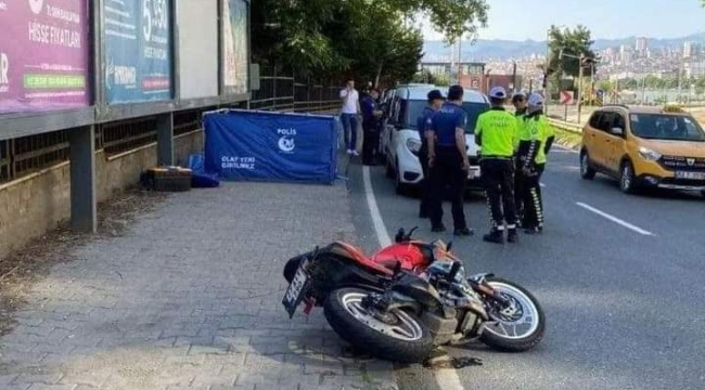 GENÇ KIZ MOTOSİKLETİYLE YAPTIĞI KAZADA HAYATINI KAYBETTİ