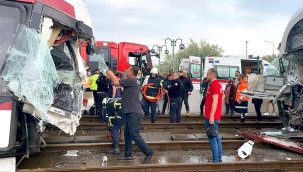 SAMSUN'DA TRAMVAY KAZASI