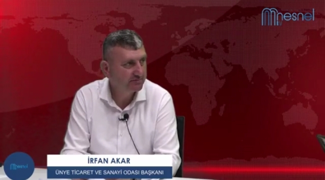 BAŞKAN AKAR: "BİR ŞEY ÜRETELİM ADI ÜNYE OLSUN"