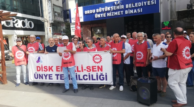 DİSK EMEKLİ-SEN: "ZAMLARA, VERGİLERE HAYIR!"