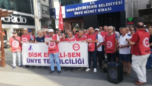 DİSK EMEKLİ-SEN: "ZAMLARA, VERGİLERE HAYIR!"