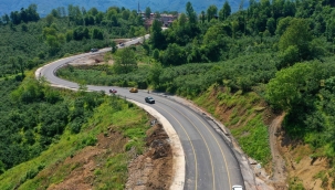 ORDU'DA 1800 KM YOL ASFALT VE BETONLA BULUŞTU