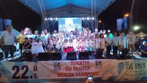 TÜRKİYE'NİN EN BENZER İKİZLERİ ÜNYE'DE BELLİ OLDU