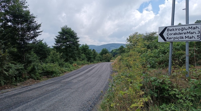 AKKUŞ'UN BİR MAHALLESİ DAHA ASFALTLA BULUŞTU