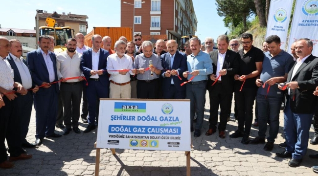 AYBASTI'DA DOĞALGAZA İLK KAZMA