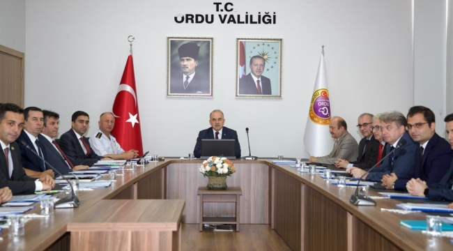 İL GÜVENLİK VE ASAYİŞ KOORDİNASYON TOPLANTISI YAPILDI