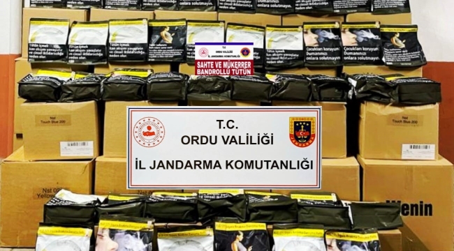 ORDU'DA SAHTE TÜTÜN OPERASYONU