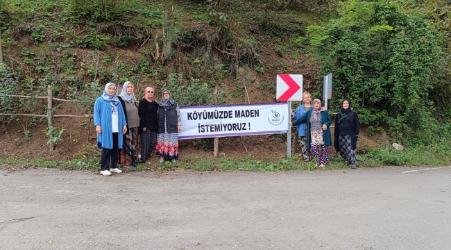 ULUBEY'DE MADENE KARŞI PANKART SEFERBERLİĞİ