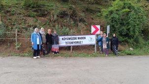 ULUBEY'DE MADENE KARŞI PANKART SEFERBERLİĞİ