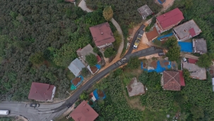 ÜNYE'DE 6 KM'LİK GRUP YOLU ASFALTLANDI