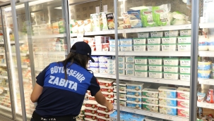 BÜYÜKŞEHİR ZABITADAN MARKET DENETİMİ