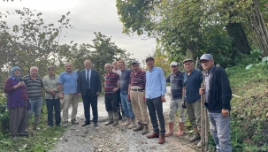 ÇİĞDEM'DE 35 YILLIK YOL SORUNU ÇÖZÜME KAVUŞTU