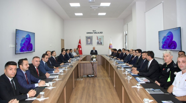 İL GÜVENLİK VE ASAYİŞ TOPLANTISI YAPILDI