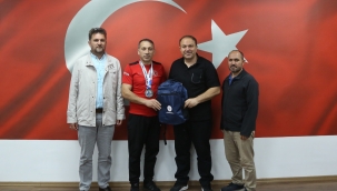 MİLLİ SPORCU HÜSREV DOĞRU'DAN GENÇ'E ZİYARET