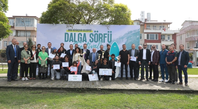 ORDU'DA SÖRF RÜZGARI ESTİ