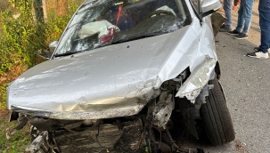 ÜNYE'DE TRAFİK KAZASI; 6 YARALI 