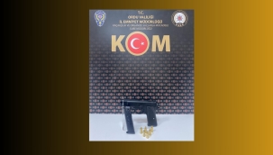 ORDU'DA RUHSATSIZ TABANCA ELE GEÇİRİLDİ!