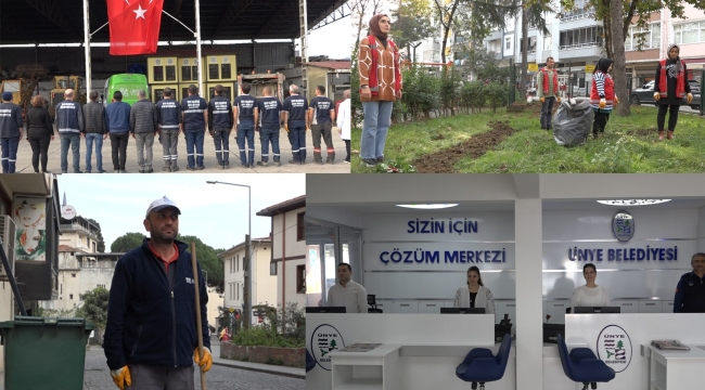 ÜNYE BELEDİYESİ'NDEN ATA'YA SAYGI DURUŞU