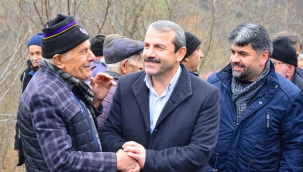 AKKUŞ'TA 6,2 KM'LİK BETON YOLDA SONA GELİNDİ