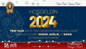 BAŞKAN TAVLI: "2024 YILININ HAYIRLAR GETİRMESİNİ DİLİYORUM"