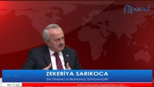 BELEDİYE BAŞKAN ADAY ADAYI SARIKOCA: "İSTİHDAM EN BÜYÜK SORUNUMUZDUR"