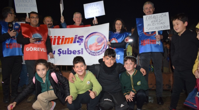 EĞİTİM-İŞ ORDU: "EĞİTİMİ VE ÇOCUKLARIMIZI KARANLIKTAN KURTARACAĞIZ"