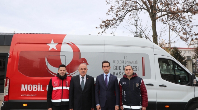 MOBİL GÖÇ NOKTASI ARACI, ORDU'DA HİZMET VERMEYE BAŞLADI