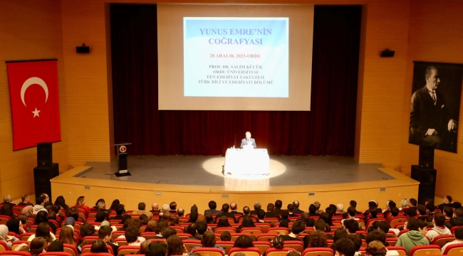 ORDU'DA "YUNUS EMRE'NİN COĞRAFYASI" KONULU KONFERANS GERÇEKLEŞTİRİLDİ