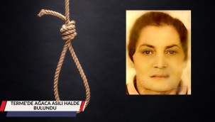 TERME'DE TARLADA AĞACA ASILI HALDE BULUNDU