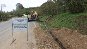 ÜNYE'DE BİR MAHALLE DAHA SUYA KAVUŞTU