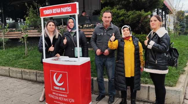YENİDEN REFAH, ÜNYE'DE 1.000 HEDEFİNİ GEÇTİ!