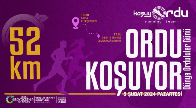 5 ŞUBAT DÜNYA ORDULULAR GÜNÜNE ÖZEL KOŞU