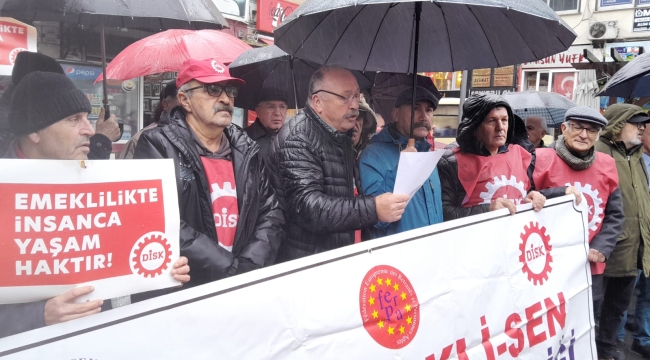DİSK EMEKLİ SEN: "HAK VERİLMEZ ALINIR, ZAFER SOKAKTA KAZANILIR"