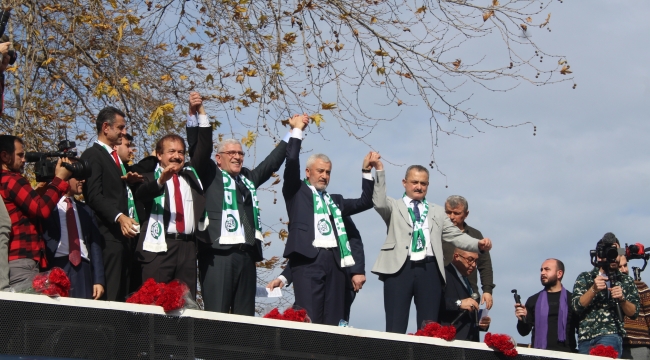 ENVER YILMAZ SEÇİM STARTINI ÜNYE'DEN VERDİ
