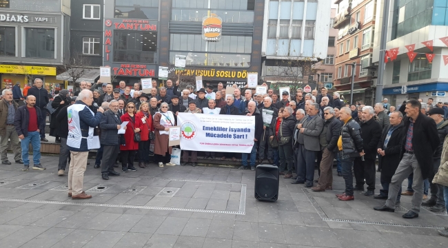 FATSA'DA EMEKLİ ZAMMINA TEPKİ: "EMEKLİLER İÇİN AÇIKLANAN ZAMMIN KARŞILIĞI YOKTUR"
