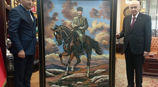 FATSA MHP İLÇE BAŞKANI MURAT KAÇAK'TAN DEVLET BAHÇELİ'YE ZİYARET