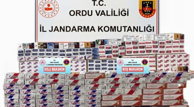 ORDU'DA KAÇAK TÜTÜN OPERASYONU 
