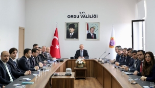 ORDU'DA SEÇİM GÜVENLİĞİNE YÖNELİK TEDBİRLER DEĞERLENDİRİLDİ
