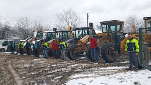 ÜNYE BELEDİYESİ KAR YAĞIŞINA HAZIR